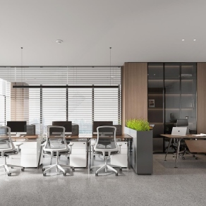 现代办公室3D模型下载